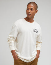 Lee Relaxed Tee Męska Koszulka Z Długim Rękawem Longsleeve Ecru  112341753 LL94016990